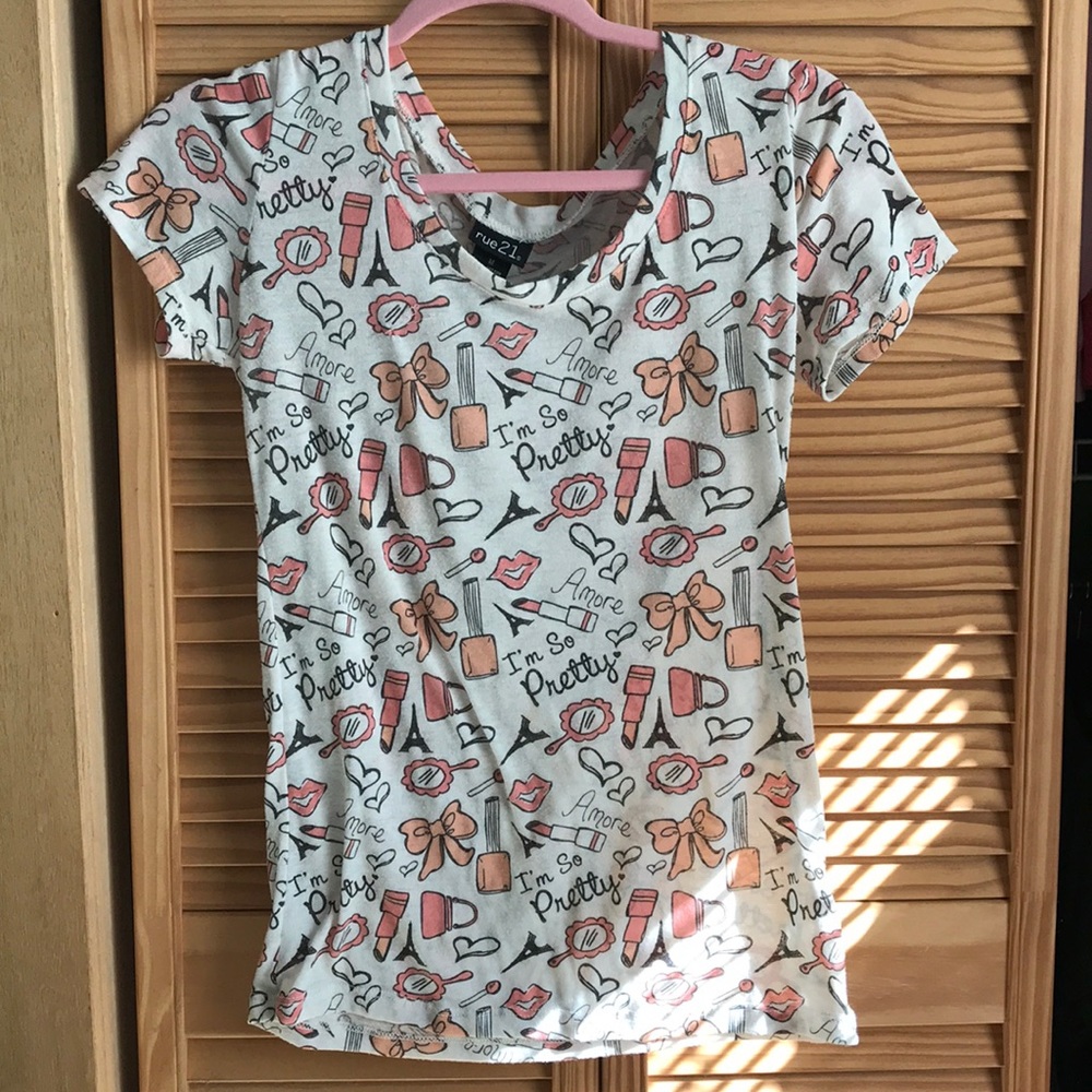 Super girly shirt.